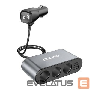 Adaptrid Dudao  Dudao car charger 2x USB / 3x cigarette lighter splitter black (R1Pro black) 