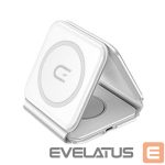 Adaptrid Dudao  Dudao A11N 15W 3in1 Inductive Charger - White + USB-C / USB-C Cable 