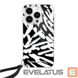Muu telefoni lisavarustus Karl Lagerfeld  Karl Lagerfeld IML Zebra Pattern & Cord case for iPhone 15 Pro Max - black 