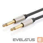 Kaabel Ugreen  Ugreen AV128 10639 mono TS cable 6.35mm jack / 6.35mm jack 3m - gray 