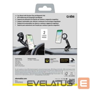 Automaatne hoidja SBS  SBS TESUPMAGRINGEXT Smartphone Holder for Dashboard and Windshield, MagSafe Compatible - Black 