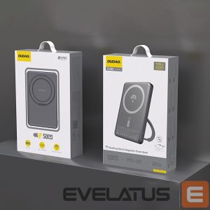 Väline aku Dudao  Dudao K28S 20W PD 5000mAh Powerbank with MagSafe and Stand - Gray 