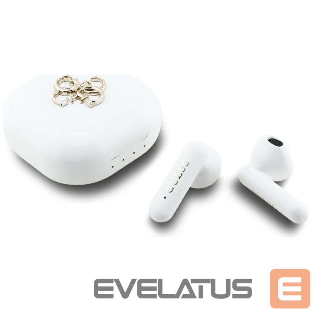 Juhtmevabad kõrvaklapid Guess Wireless earphones TWS Guess 4G Metal Logo white