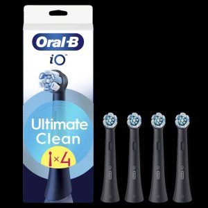 Hambahari Oral-B  Replaceable toothbrush heads | iO UltimateClean | Heads | For adults | Number of brush heads included 4 | Black 