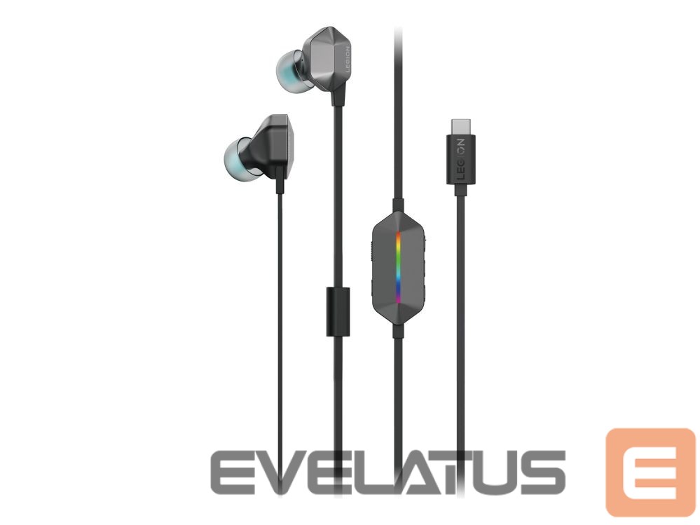 Kõrvaklapid Lenovo RGB Gaming In-Ear Headphones | Legion E510 7.1 | Built-in microphone | Wired | Stormy Gray