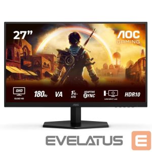 Monitorid AOC  Q27G42XNE | 27 " | VA | QHD | 16:9 | 180 Hz | 1 ms | 2560 x 1440 pixels | 300 cd/m² | HDMI ports quantity 2 | Black 