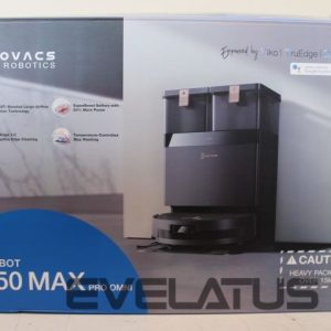 Tolmuimeja Ecovacs  SALE OUT.  DEEBOT T50 MAX PRO OMNI Vacuum cleaner, Robot, Wet&Dry, 18500Pa, TruEdge 2.0, ZeroTangle 2.0, YIKO GPT, Black + Auto-empty |  Robotic Vacuum Cleaner | DEEBOT T50 MAX PRO OMNI | Wet&Dry | Dust capacity 0.35 L | 18500 Pa | Black | DEMO 