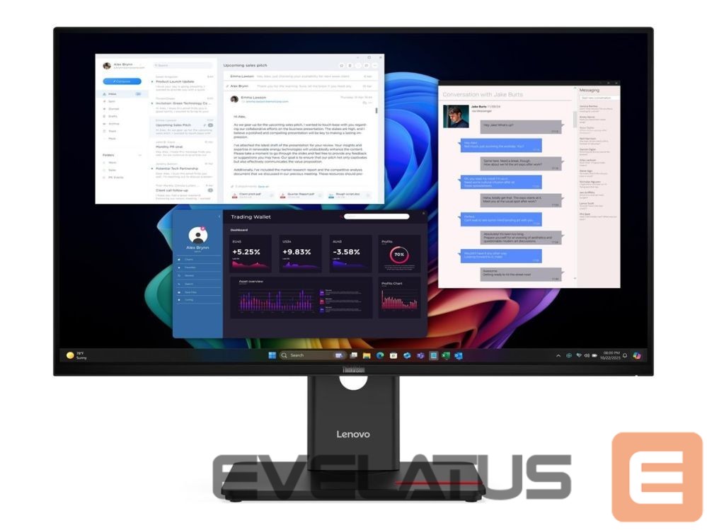 Monitorid Lenovo ThinkVision T27UD-40 27 3840x2160/HDMI/3Y Warranty |