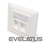 Nutitelefon Digitus  | Wallplate for Keystone Modules, German type, middle plate 50x50 mm, frame 80x80 mm | DN-93801-1 