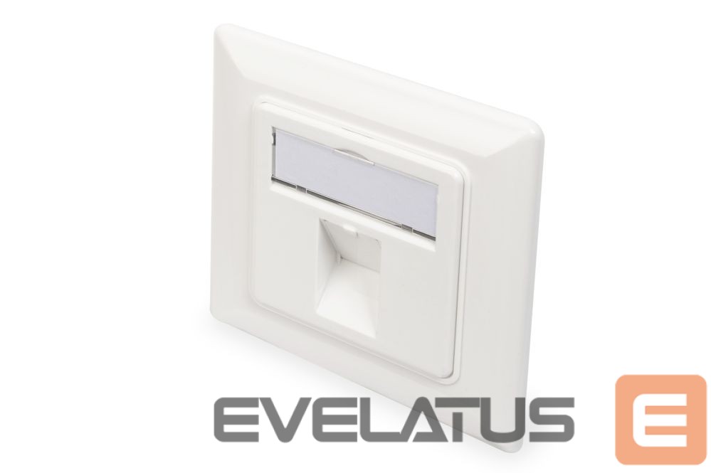 Nutitelefon Digitus | Wallplate for Keystone Modules, German type, middle plate 50x50 mm, frame 80x80 mm | DN-93811