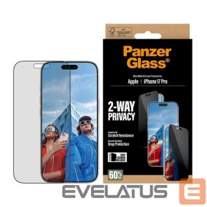 Tagakaaned PanzerGlass  Screen protector | Apple | iPhone 17 Pro | Glass | Transparent | Ultra-Wide Fit w. EasyAligner 