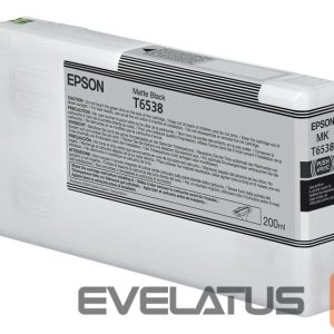 Tarvikud ja tarvikud EPSON  T65380N Matte Black Ink Cartridge (200ml) |  C13T65380N |  UltraChrome High Dynamic Range | Matte black 