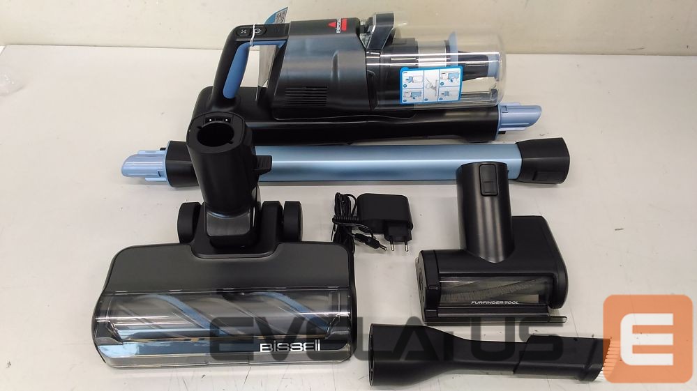 Tolmuimeja Bissell SALE OUT. PowerClean FurFinder Select Cordless Stick Vacuum | Stick Vacuum | PowerClean FurFinder Select | Cordless operating | 200 W | 25.2 V | Operating time (max) 40 min | Black/Titanium/Lake Blue | Warranty 60 month(s) | Battery warranty 24 month(s) | DEMO