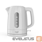Veekeetja Adler  Kettle | AD 1380w | Electric | 2200 W | 1 L | Polypropylene | 360° rotational base | White 