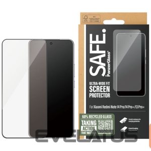 Tagakaaned PanzerGlass  SAFE. Screen Protector Xiaomi Redmi Note 14 Pro|14 Pro+|13 Pro+|Ultra-Wide Fit | 