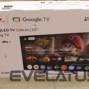 Televiisorid Sharp  SALE OUT.  50HR7265E 50" (126cm) QLED 144Hz 4K Ultra HD Google TV, Dolby Vision, Dolby Atmos, Central Stand |  50HR7265E | 50 | Smart TV | Google TV | Black | DAMAGED PACKAGING 