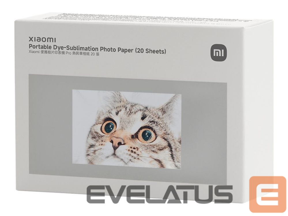 Kontoritarbed Xiaomi Portable Dye-Sublimation Photo Paper (20 Sheets) |
