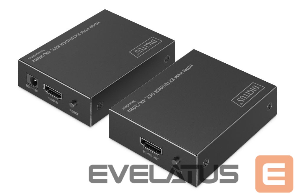 Muu arvutitarvik Digitus | HDMI KVM Extender Set, 4K/30Hz | DS-55357 | Black