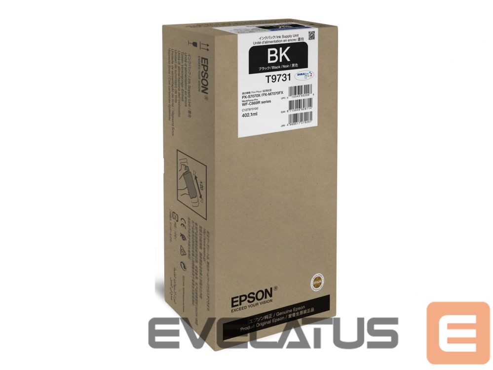Tarvikud ja tarvikud EPSON WF-C869R Black XL Ink WorkForce Pro