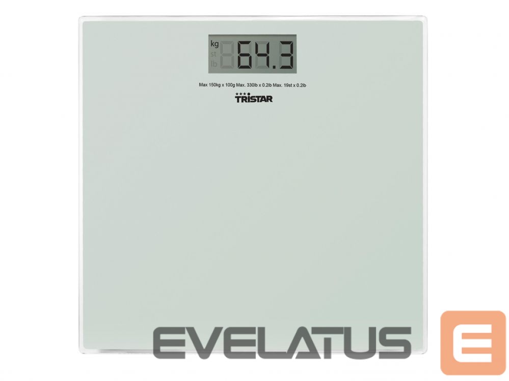 Kaalud Tristar Bathroom scale WG-2419 Maximum weight (capacity) 150 kg, Accuracy 100 g, White