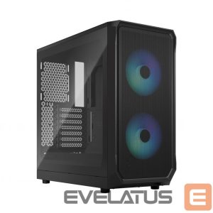 Arvuti korpus Fractal Design  Focus 2 RGB Black TG Clear Tint, Midi Tower, Power supply included No 
