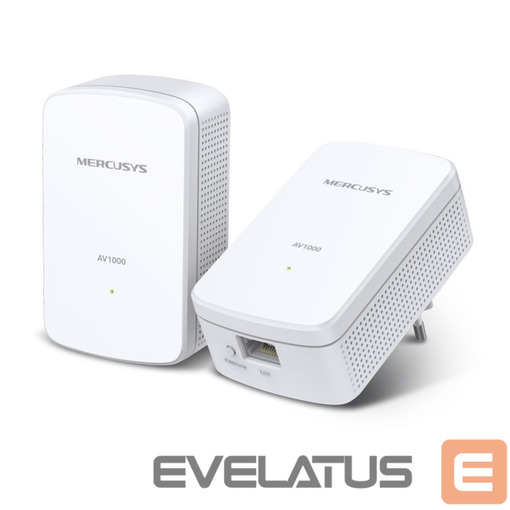 Ruuterid MERCUSYS AV1000 Gigabit Powerline Starter Kit MP500 KIT 1000 Mbit/s, Ethernet LAN (RJ-45) ports 1