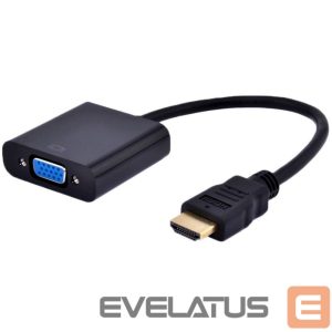 Üleminek Cablexpert  HDMI to VGA and audio adapter cable 