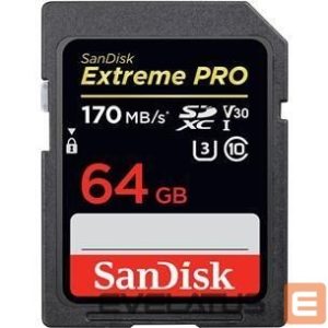Muu arvutitarvik SANDISK BY WESTERN DIGITAL  MEMORY SDXC 64GB UHS-I/SDSDXXU-064G-GN4IN SANDISK 