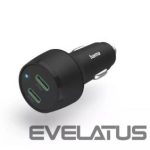 Autolaadijad Hama  Fast charging Auto PD/QC 45W (2X USB-C) Black