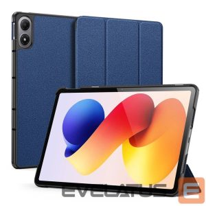 Kaaned Dux Ducis  Redmi Pad 2 Pro Domo Series Tri-fold Stand PU Leather Tablet Cover Blue