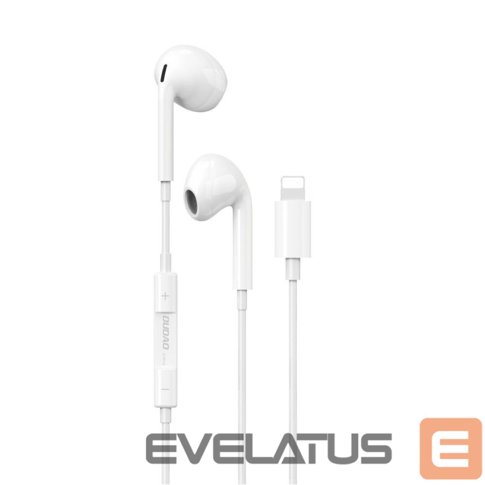 Kõrvaklapid Dudao in-ear headphones with Lightning connector White