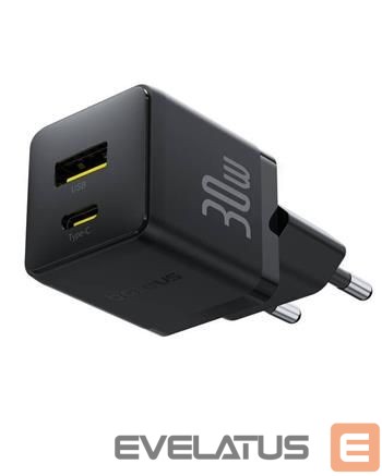 Adaptrid Baseus Palm Fast Charger USB-A + USB-C 30W Black