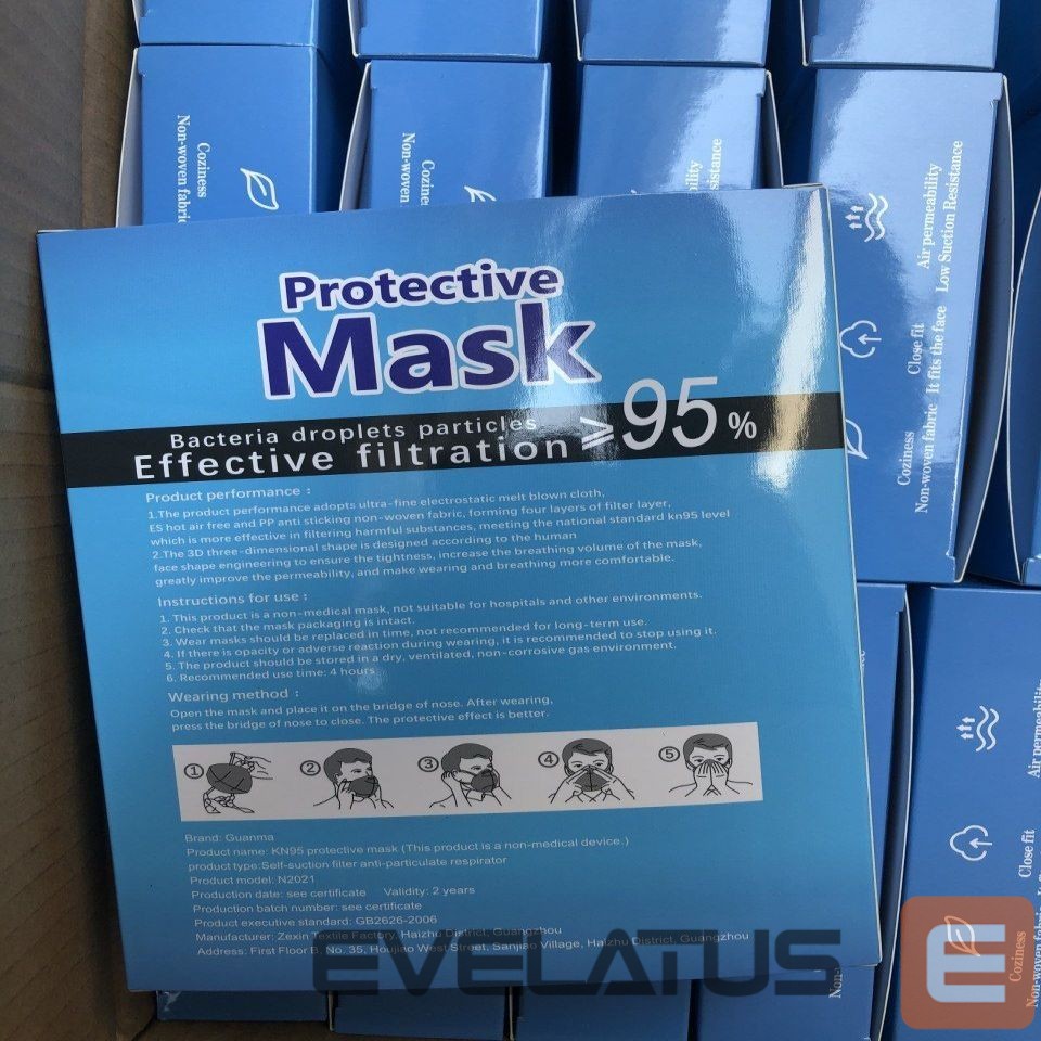 Näokaitse - Respirators KN95 FFP2 (10pcs)