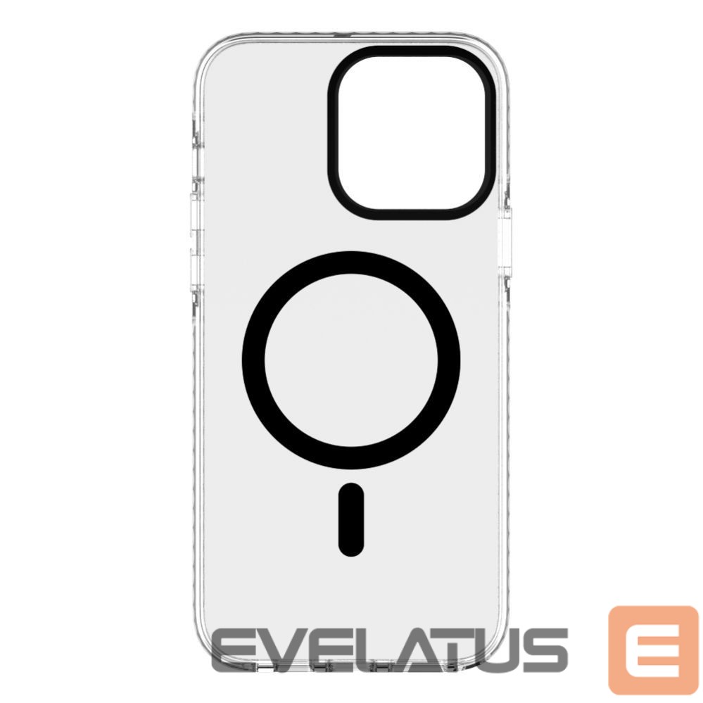 Tagakaaned Evelatus Apple iPhone 15 Pro Max Clear Case PC+TPU With MagSafe Transparent Black