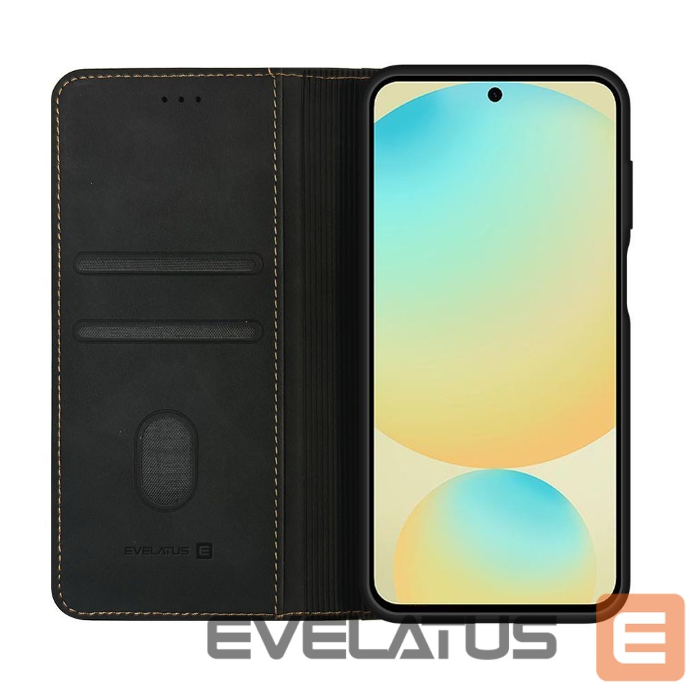 Kaaned - kaaned Evelatus Samsung Galaxy S25 Ultra Book Case Black