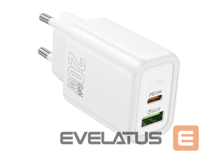 Adaptrid Hoco N61 Gentle PD20W+QC3.0 charger(EU) White