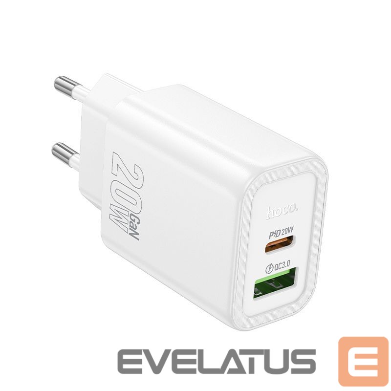 Adaptrid Hoco N61 Gentle PD20W+QC3.0 charger(EU) White
