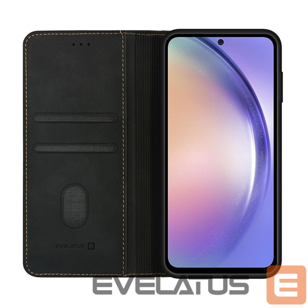Kaaned - kaaned Evelatus Samsung Galaxy A54 Book Case Folio Black