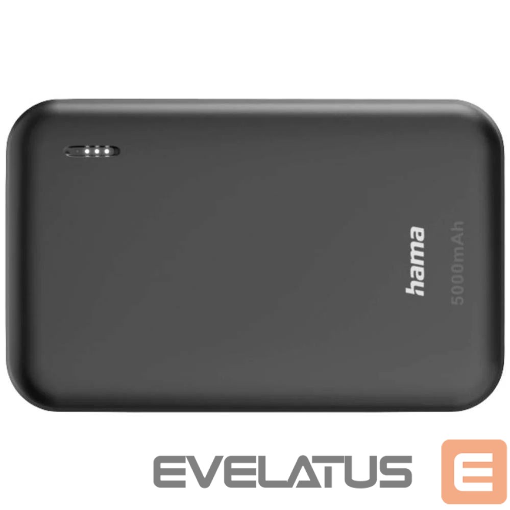 Kaabel Hama Powerbank Pocket 5 Powerpack 5000 mAh Black