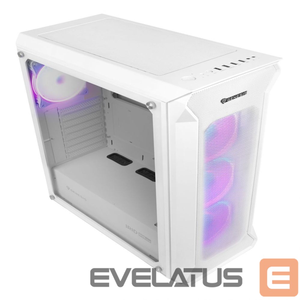 Arvuti komponendid Natec NATEC GENESIS PC case Irid 505 ARGB Wh