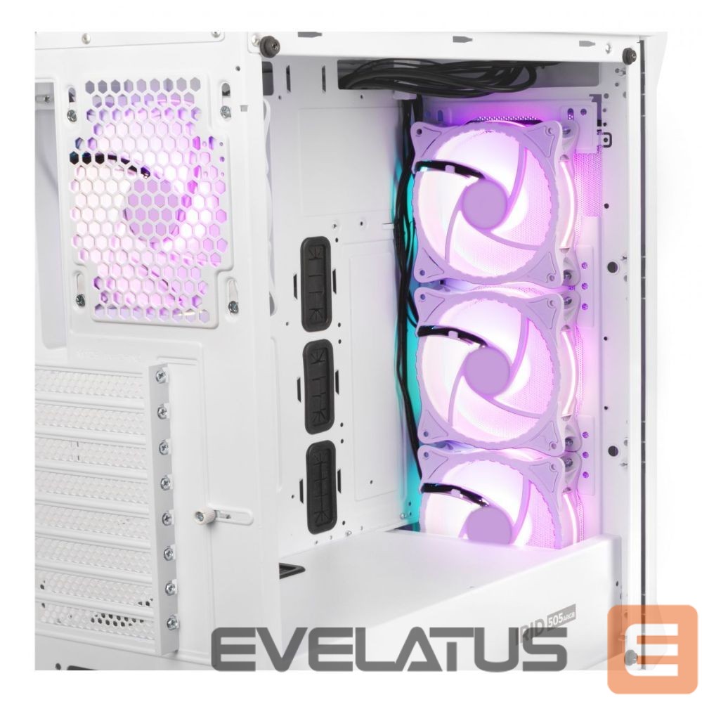 Arvuti komponendid Natec NATEC GENESIS PC case Irid 505 ARGB Wh
