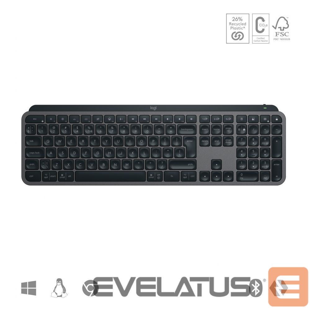 Arvutitarvikud Logitech LOGI MX Keys S GRAPHITE (US)