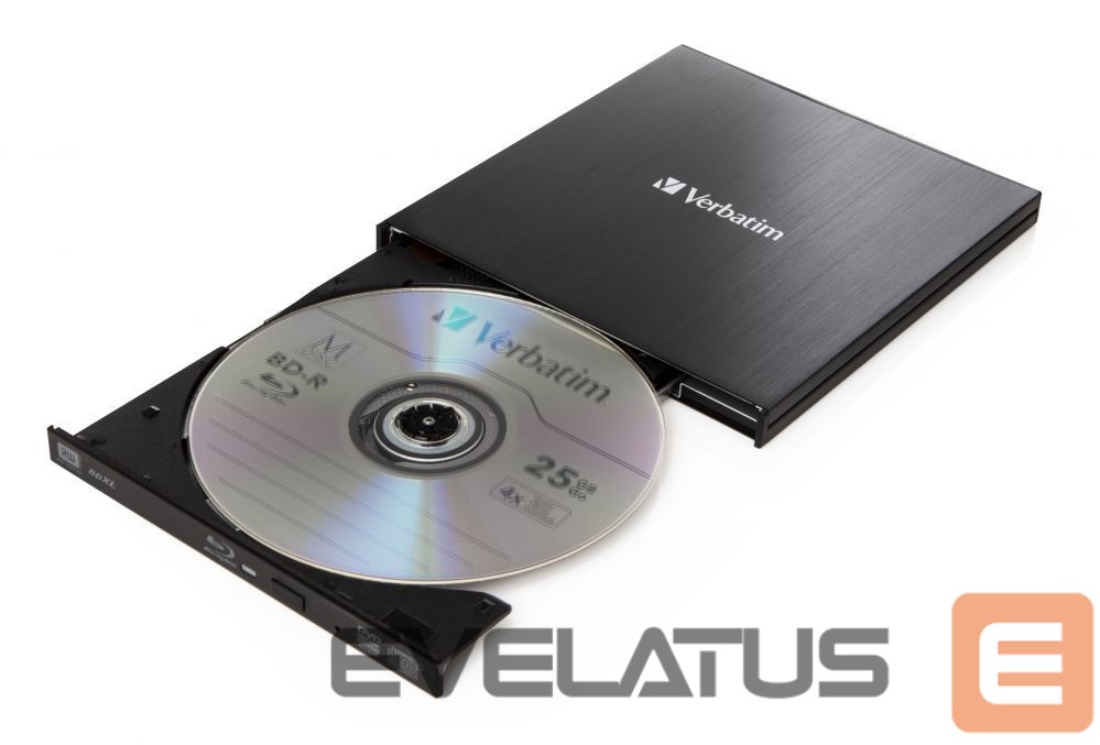 Arvuti komponendid Verbatim VERBATIM Mobile Blu-Ray ReWriter USB3.0