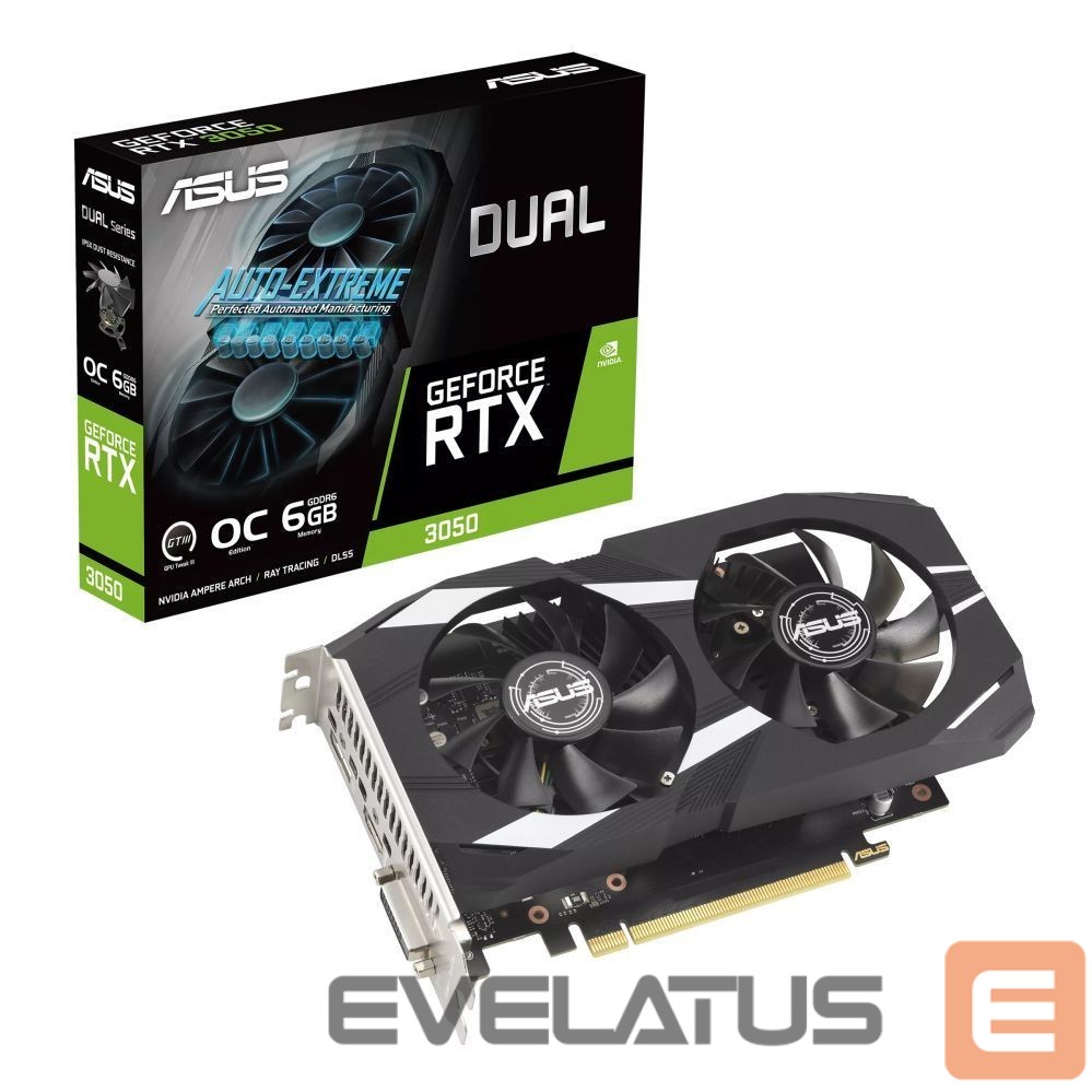 Graafikakaart / ideokaardid Asus DUAL-RTX3050-O6G