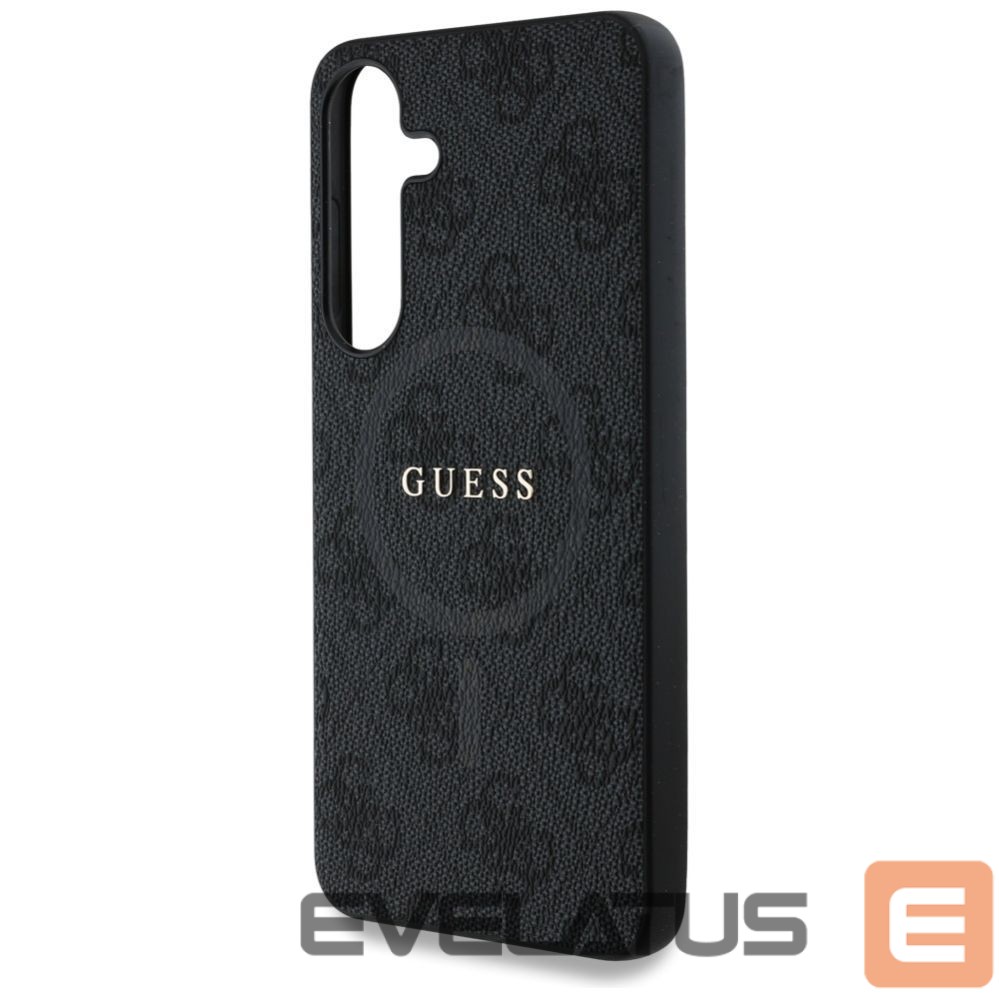Muud kaubad Guess Guess Leather 4G Colored Ring Classic Logo MagSafe Samsung Galaxy S25 case black