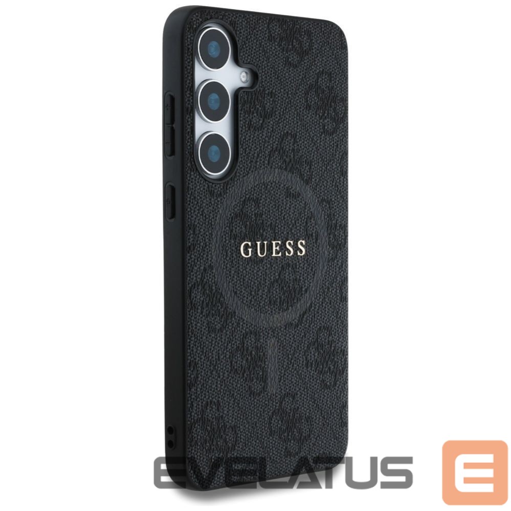 Muud kaubad Guess Guess Leather 4G Colored Ring Classic Logo MagSafe Samsung Galaxy S25 case black