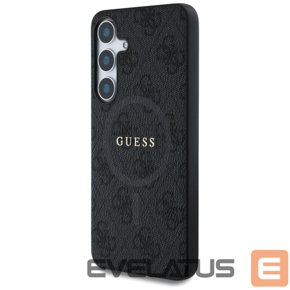 Muud kaubad Guess Guess Leather 4G Colored Ring Classic Logo MagSafe Samsung Galaxy S25 case black