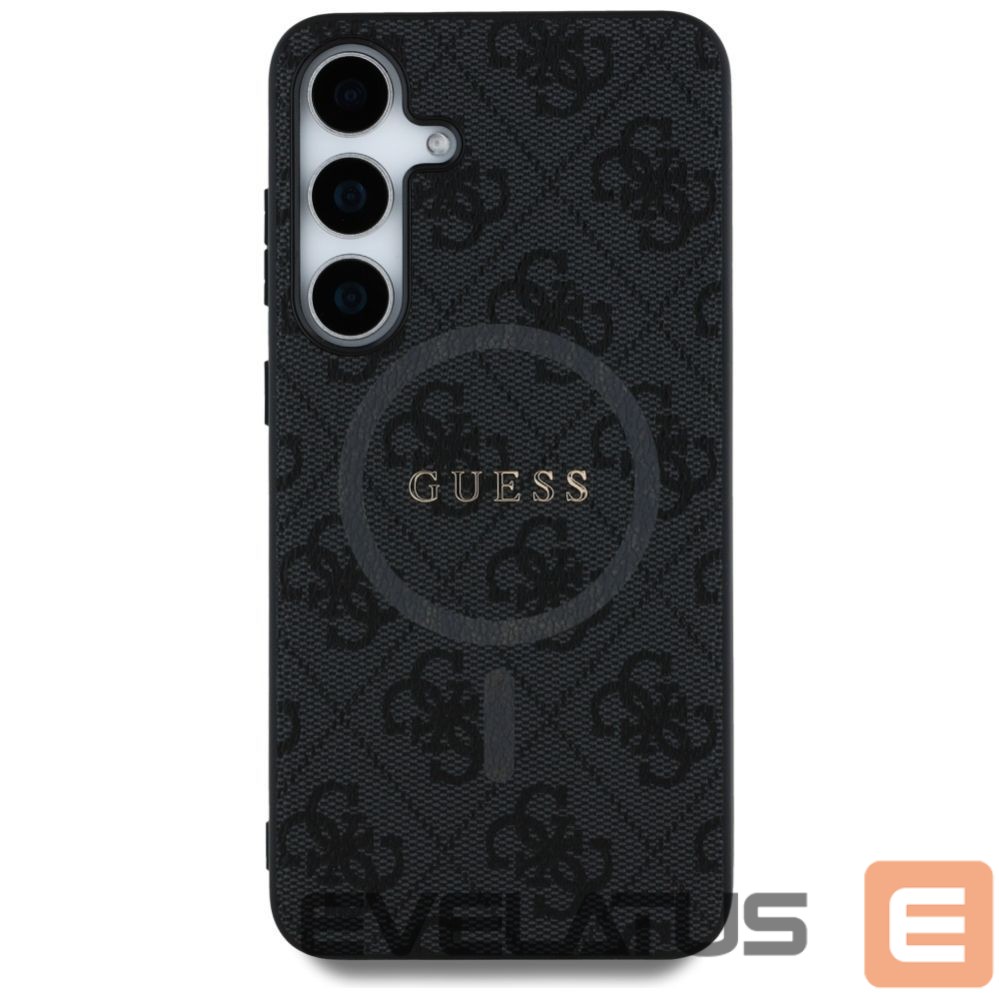 Muud kaubad Guess Guess Leather 4G Colored Ring Classic Logo MagSafe Samsung Galaxy S25 case black
