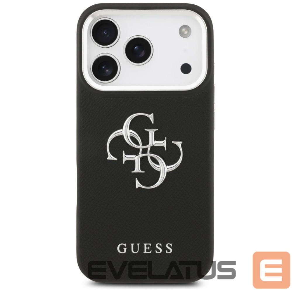 Muud kaubad Guess Guess Grained Big 4G Classic Logo case for iPhone 17 Pro - black