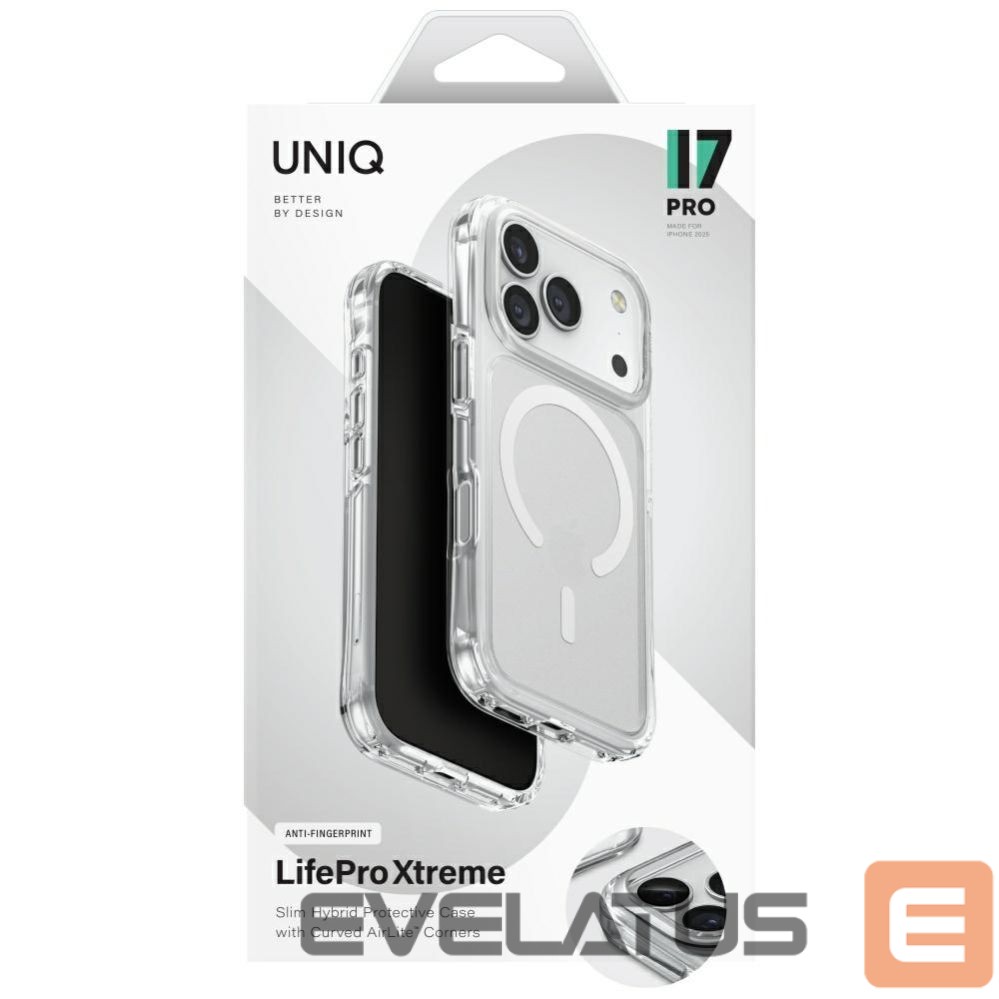 Muud kaubad UNIQ Uniq LifePro Xtreme Magclick Charging Case for iPhone 17 Pro - Clear-Glitter